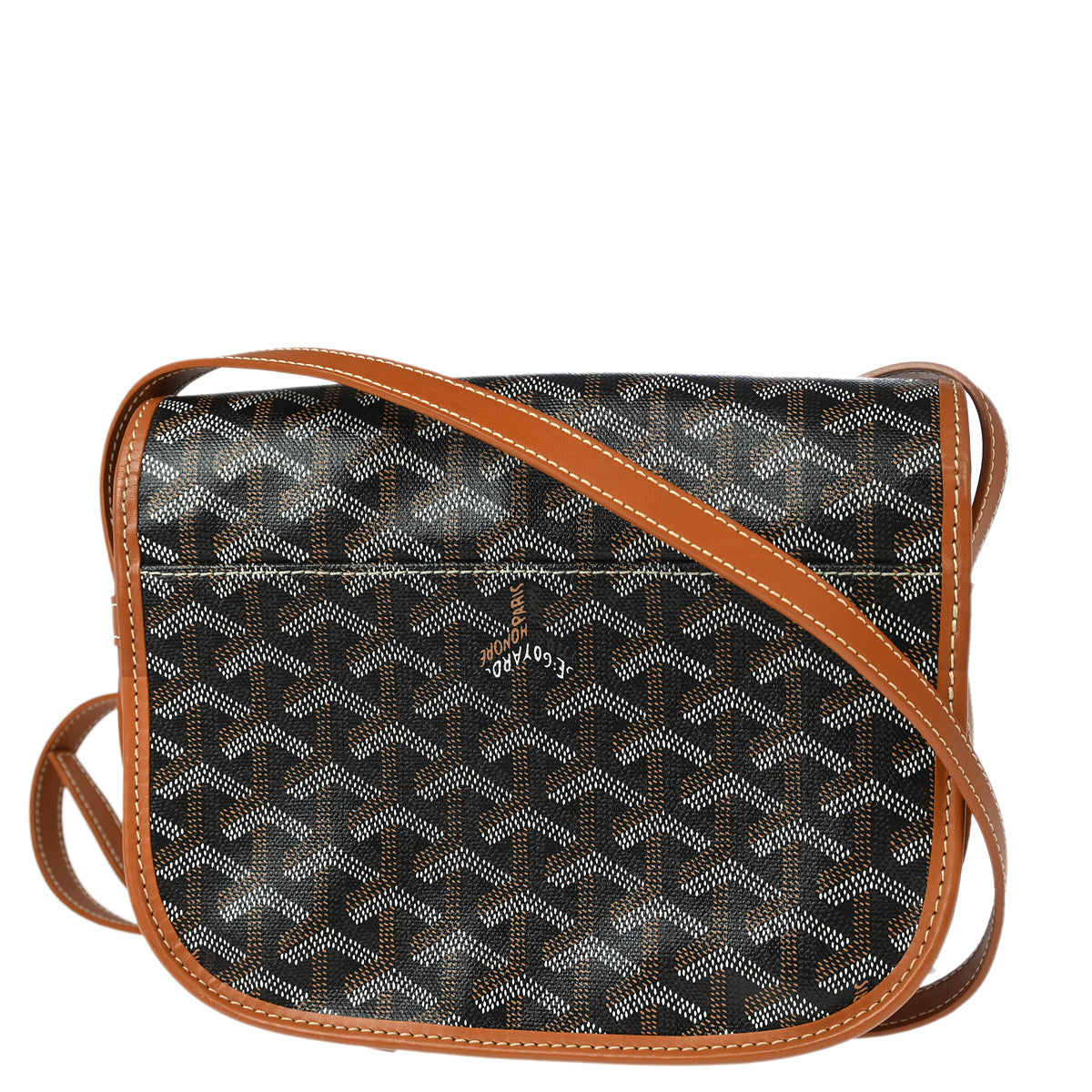 Goyard Brown Belvedere PM Shoulder Bag