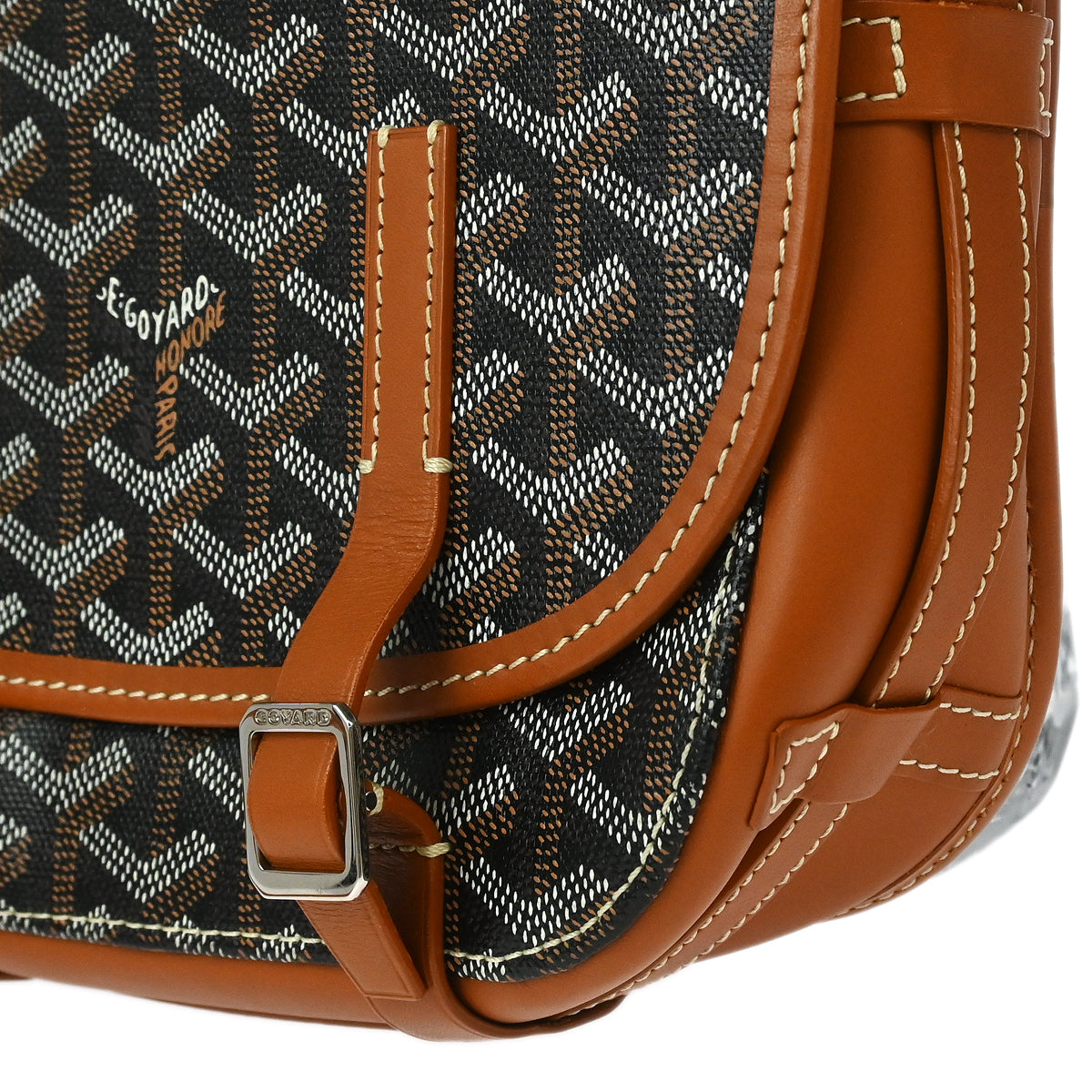 Goyard Brown Belvedere PM Shoulder Bag