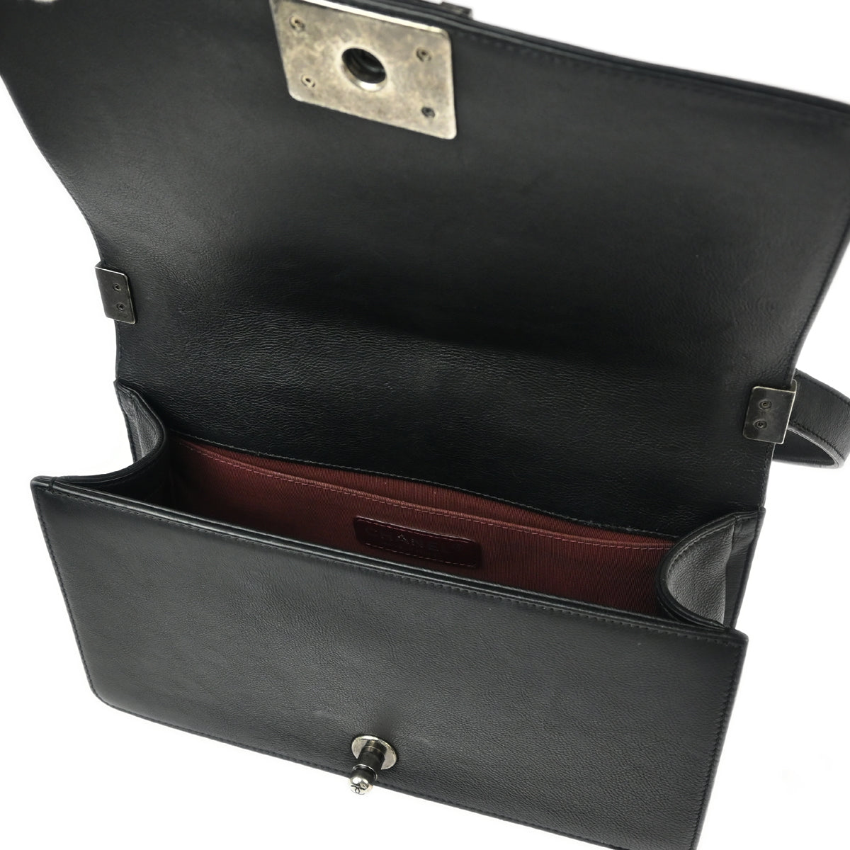 Boy Chanel 2015-2016 Black Calfskin Medium Shoulder Bag