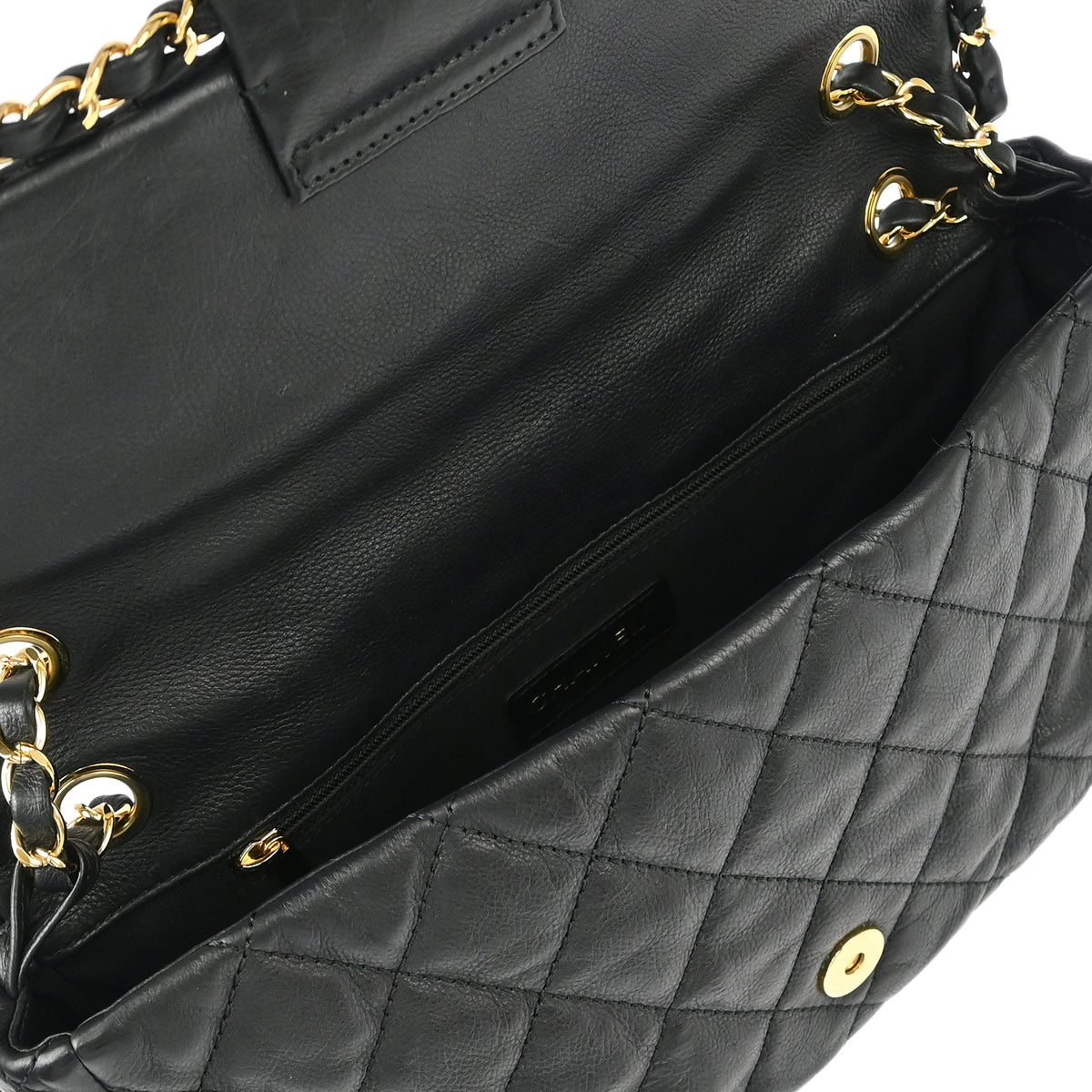 Chanel Black Calfskin Luxury Line Chain Me Shoulder Bag