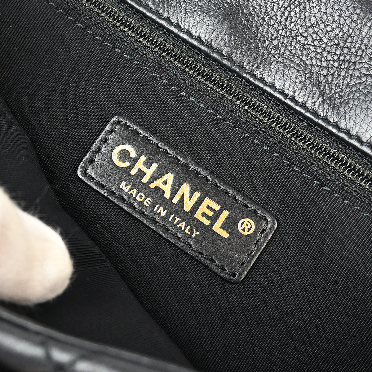 Chanel Black Calfskin Luxury Line Chain Me Shoulder Bag