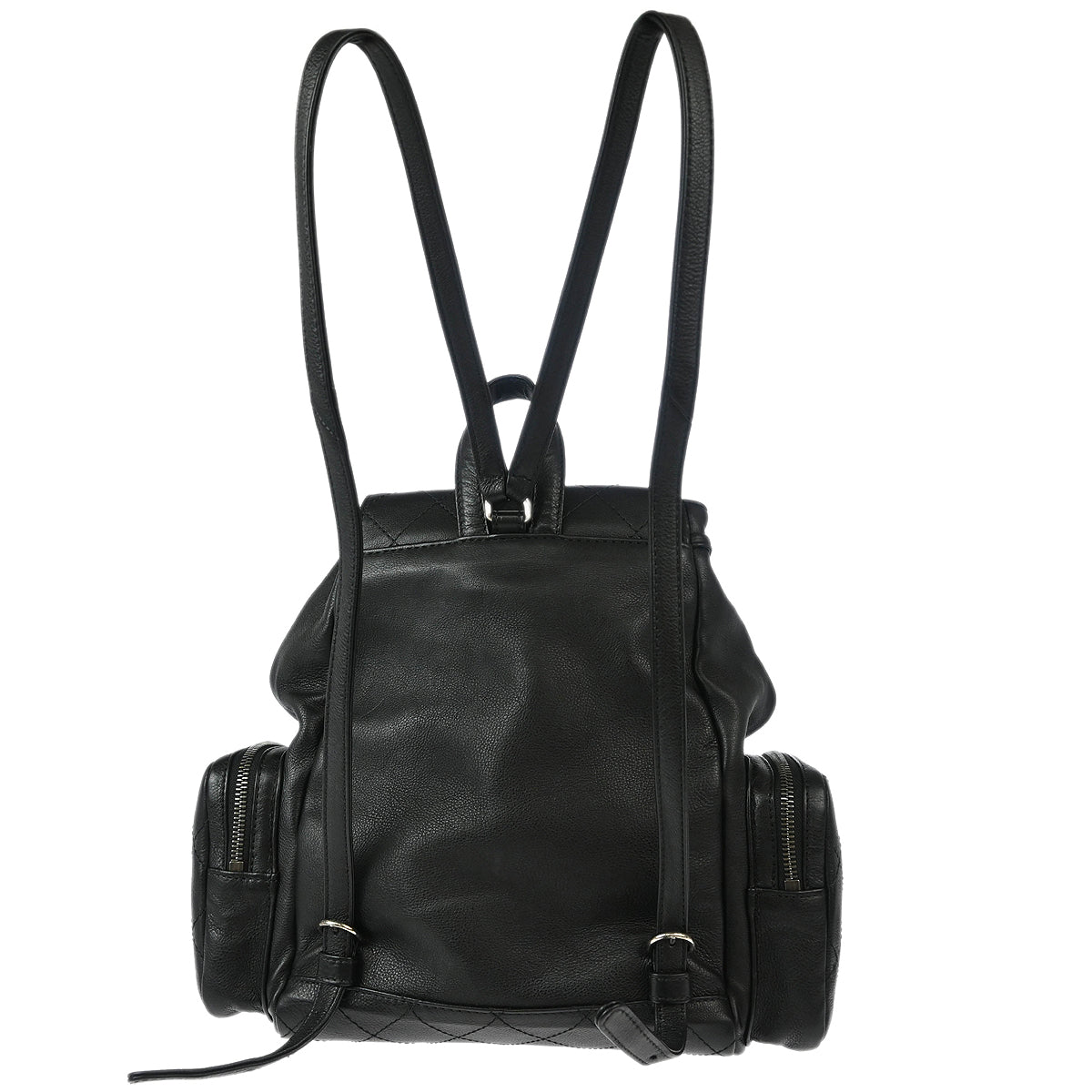 Chanel Black Calfskin Backpack