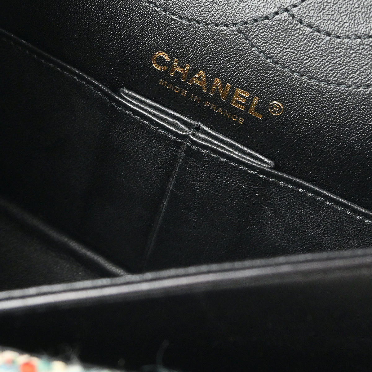 Chanel Multicolor Tweed 2.55 Medium Classic Double Flap Shoulder Bag