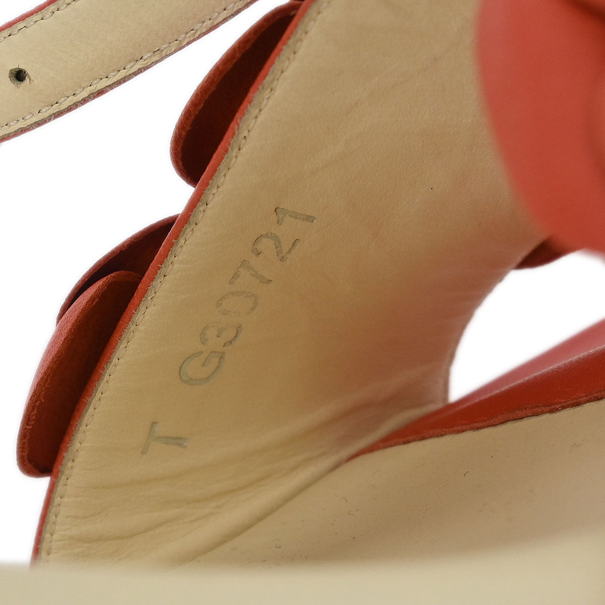 Chanel * Red Shoes Sandals #37