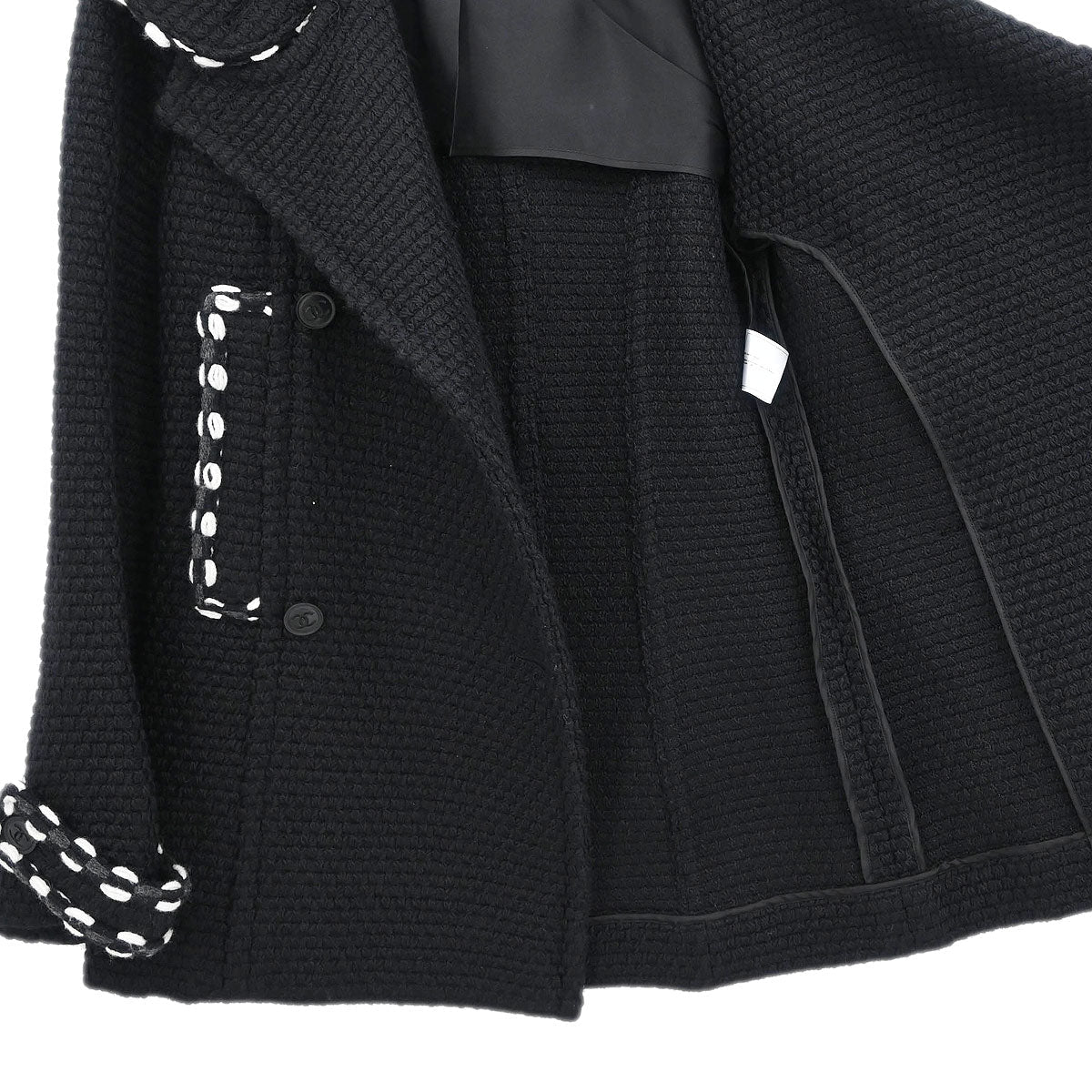 Chanel 2010 Double Breasted Jacket Black #38