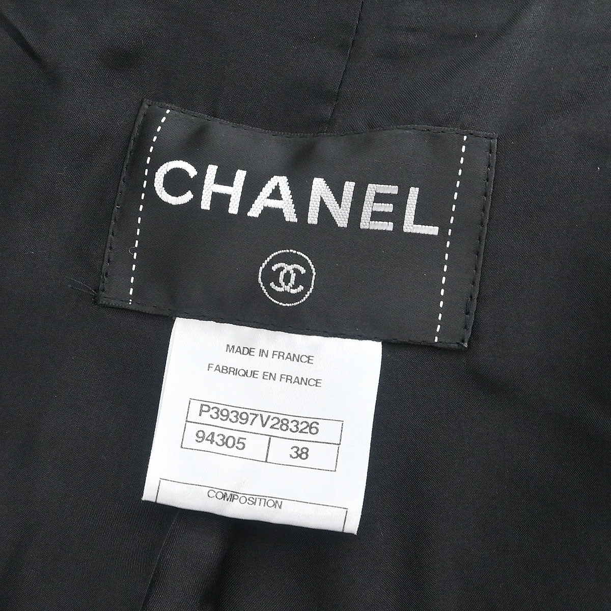 Chanel 2010 Double Breasted Jacket Black #38