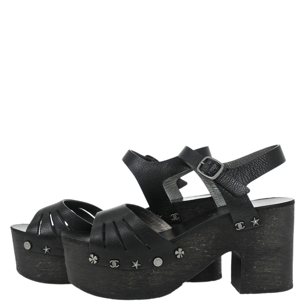 Chanel * Black Shoes Sandals