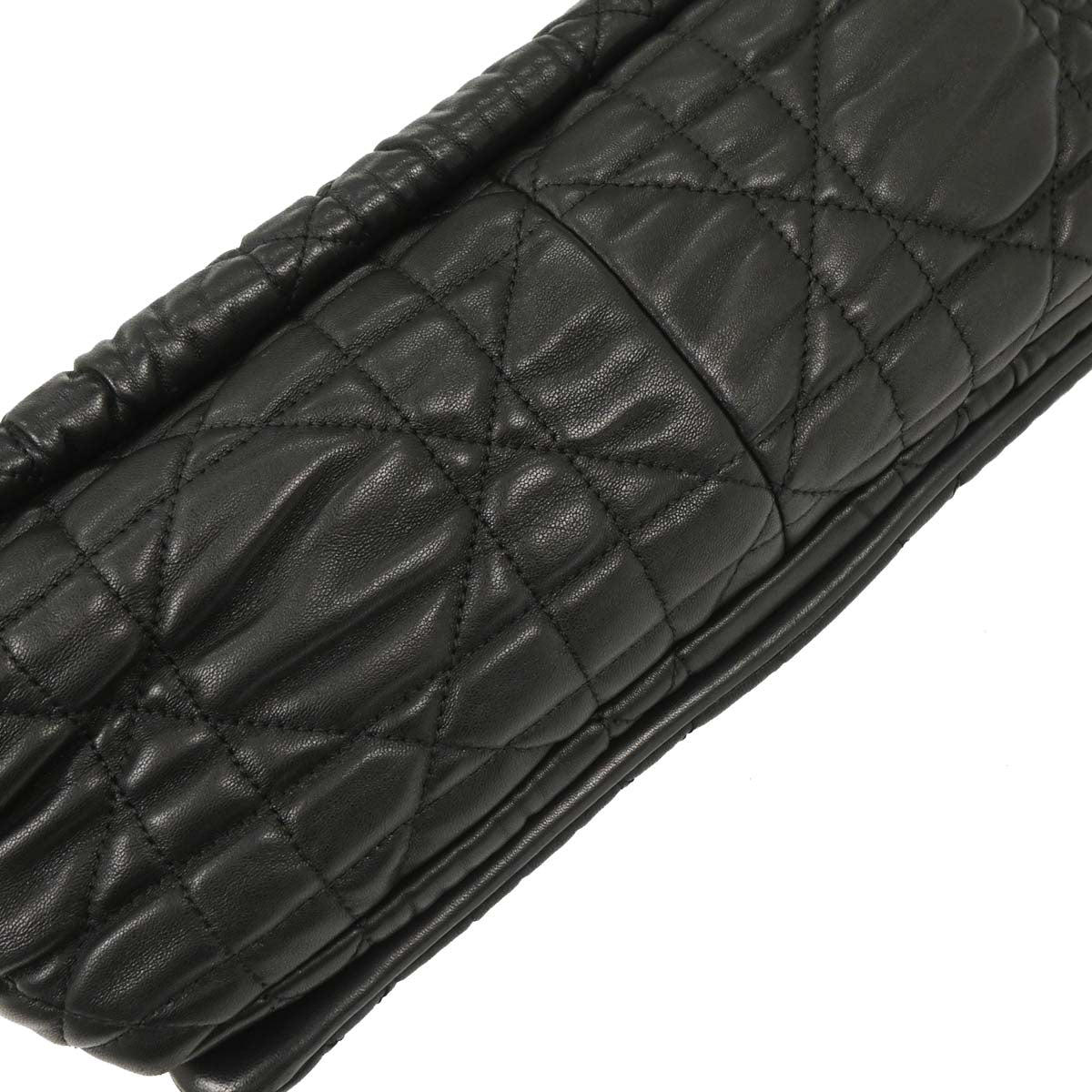 Christian Dior 2010 Black Lambskin Cannage Handbag