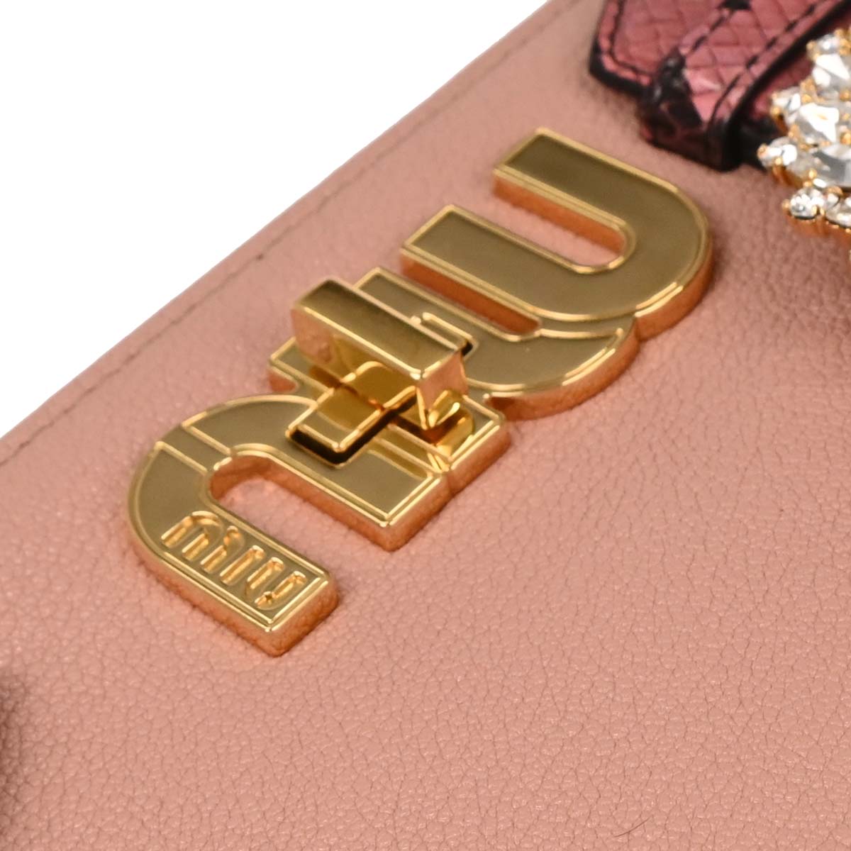Miu Miu * Pink Leather Python Shoulder Bag