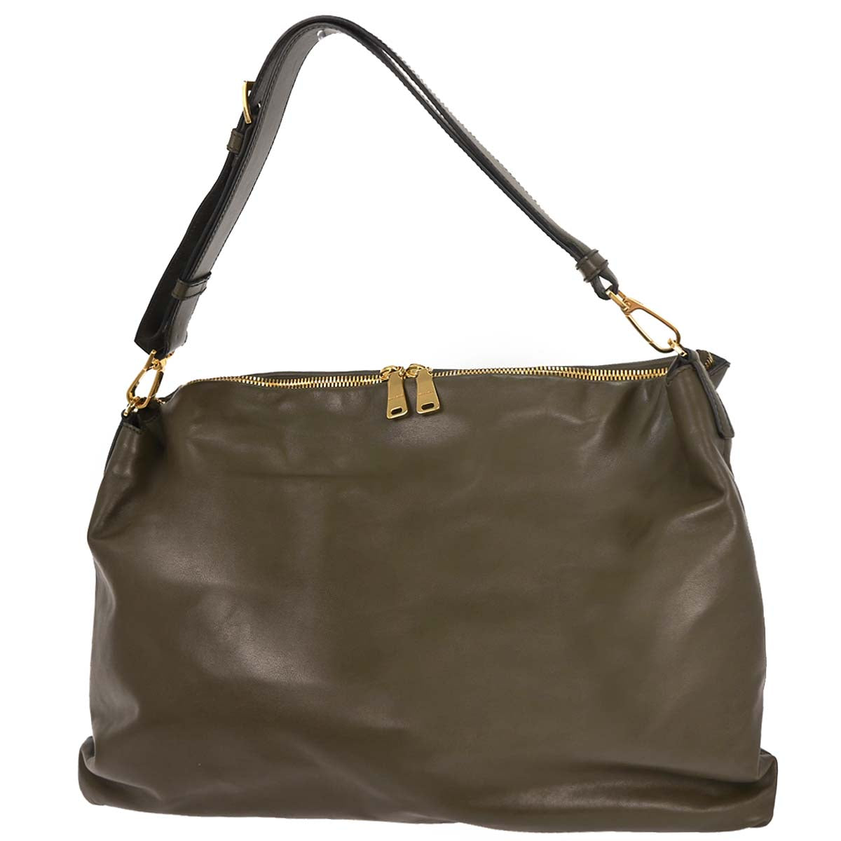Miu Miu Gray Leather Handbag