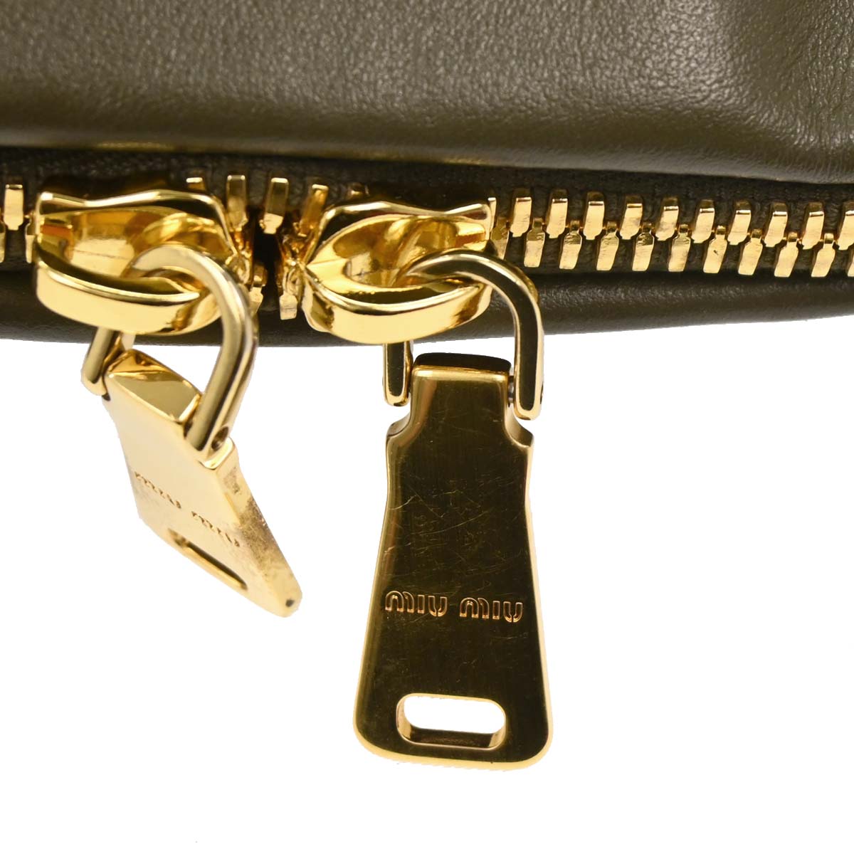 Miu Miu Gray Leather Handbag