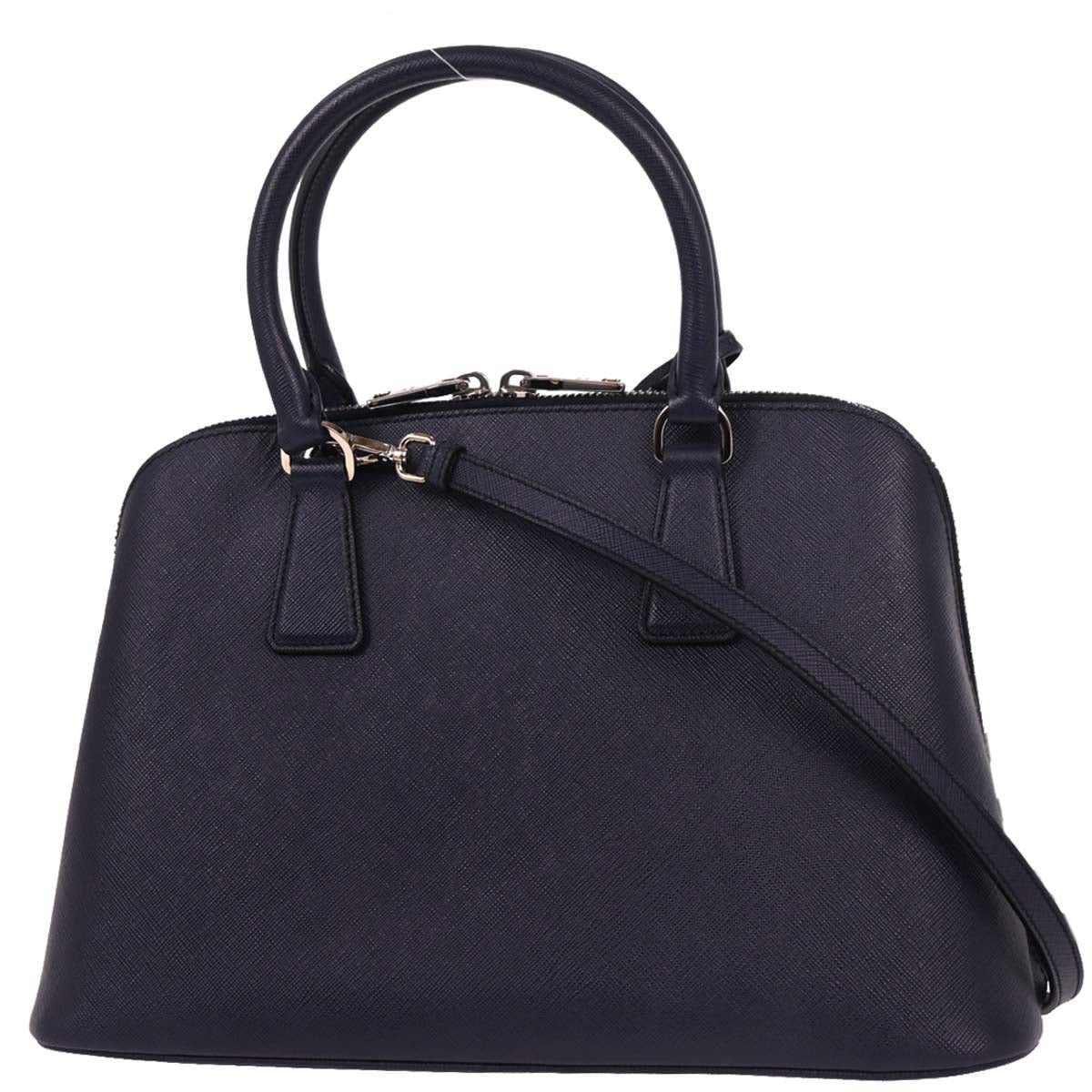 Prada Navy Leather Promenade 2way Shoulder Handbag