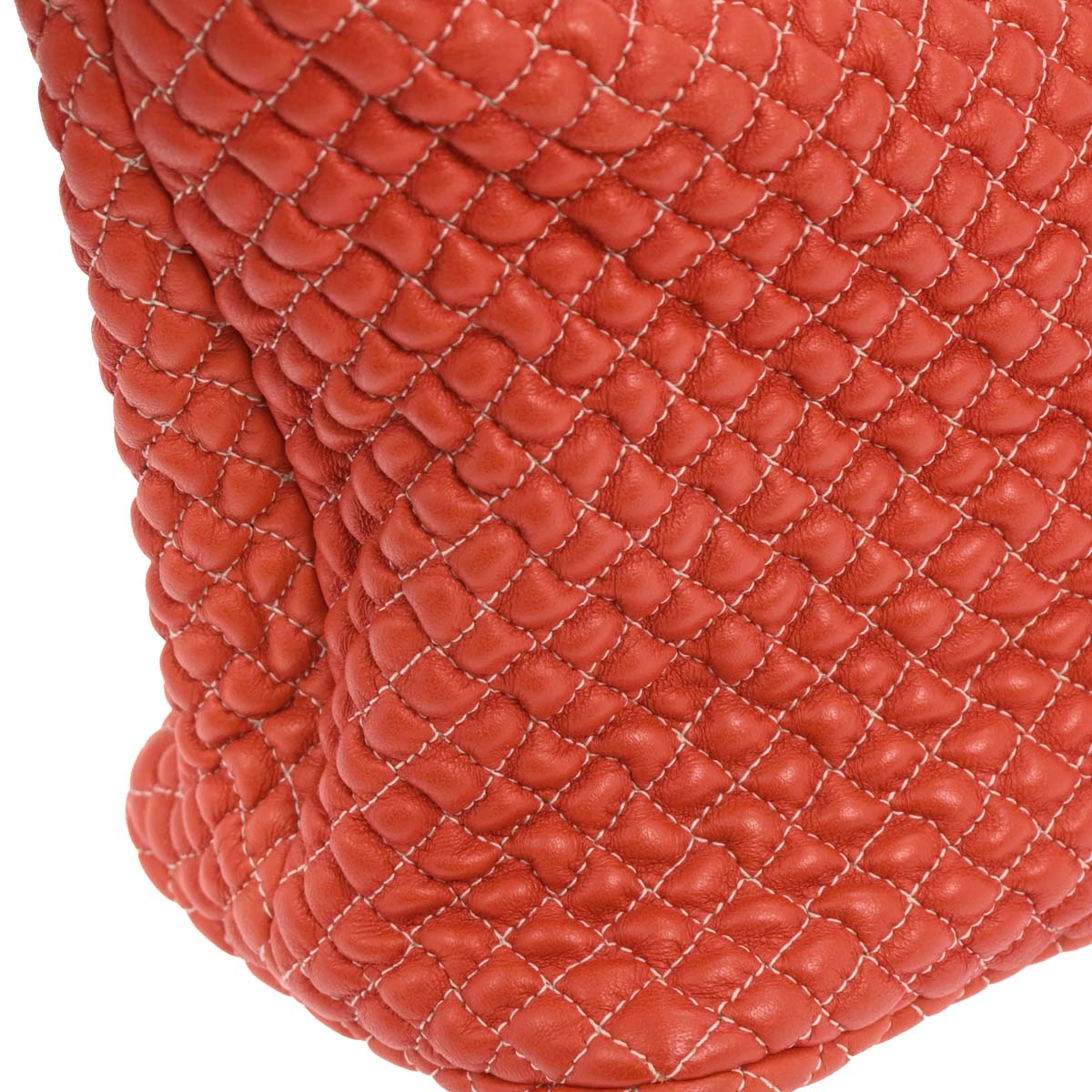 Bottega Veneta Red Leather Handbag