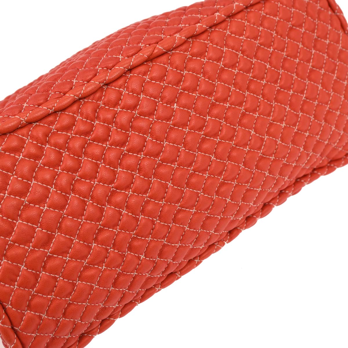 Bottega Veneta Red Leather Handbag
