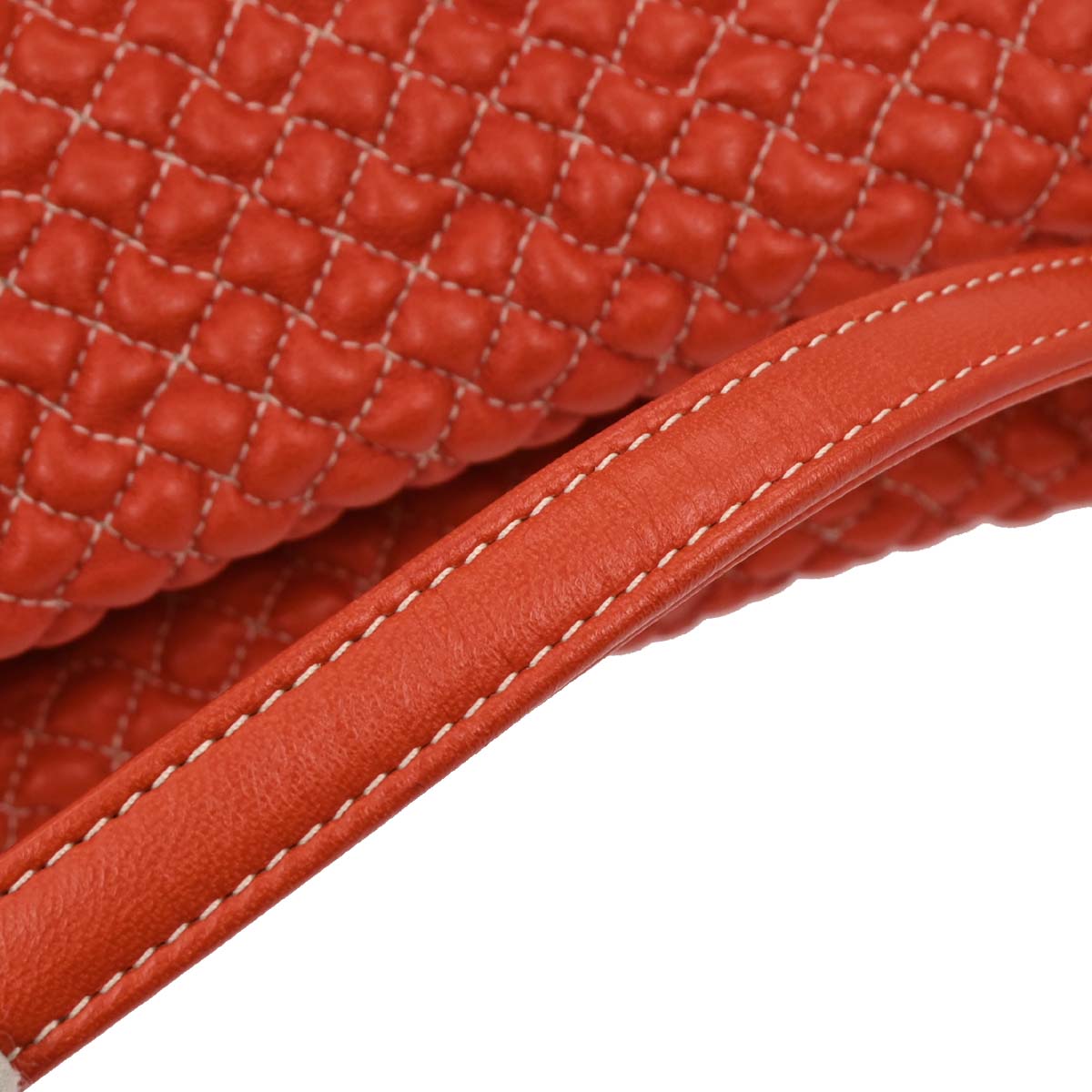 Bottega Veneta Red Leather Handbag