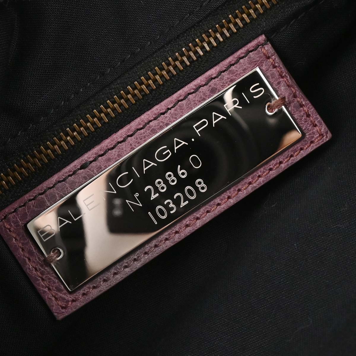 Balenciaga Purple Leather Classic The First 2way Shoulder Handbag