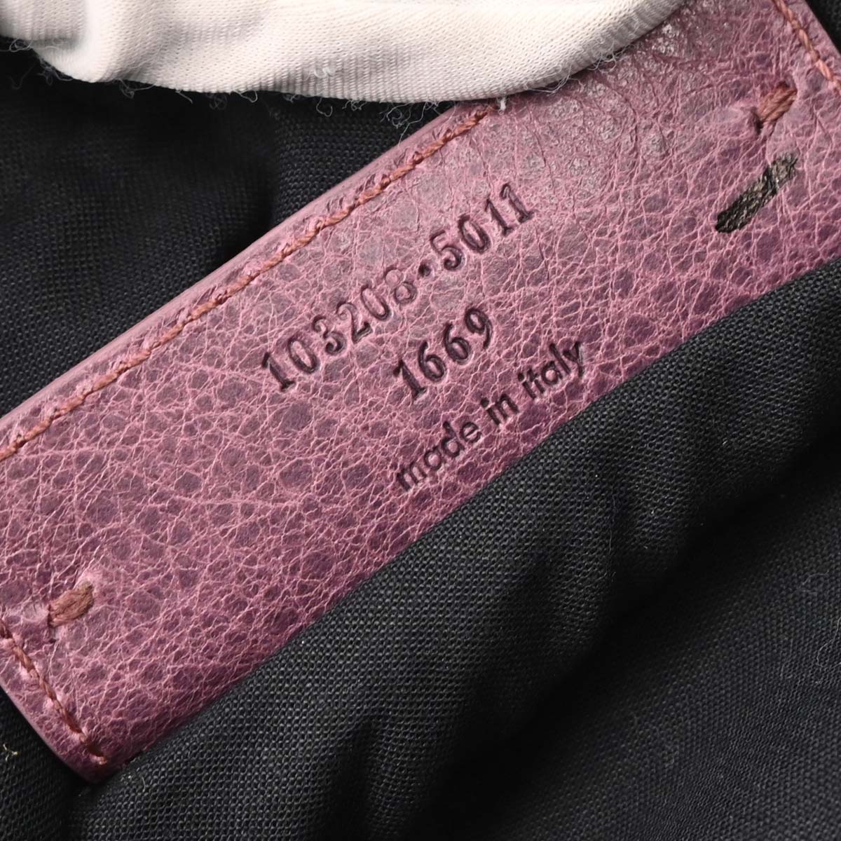 Balenciaga Purple Leather Classic The First 2way Shoulder Handbag