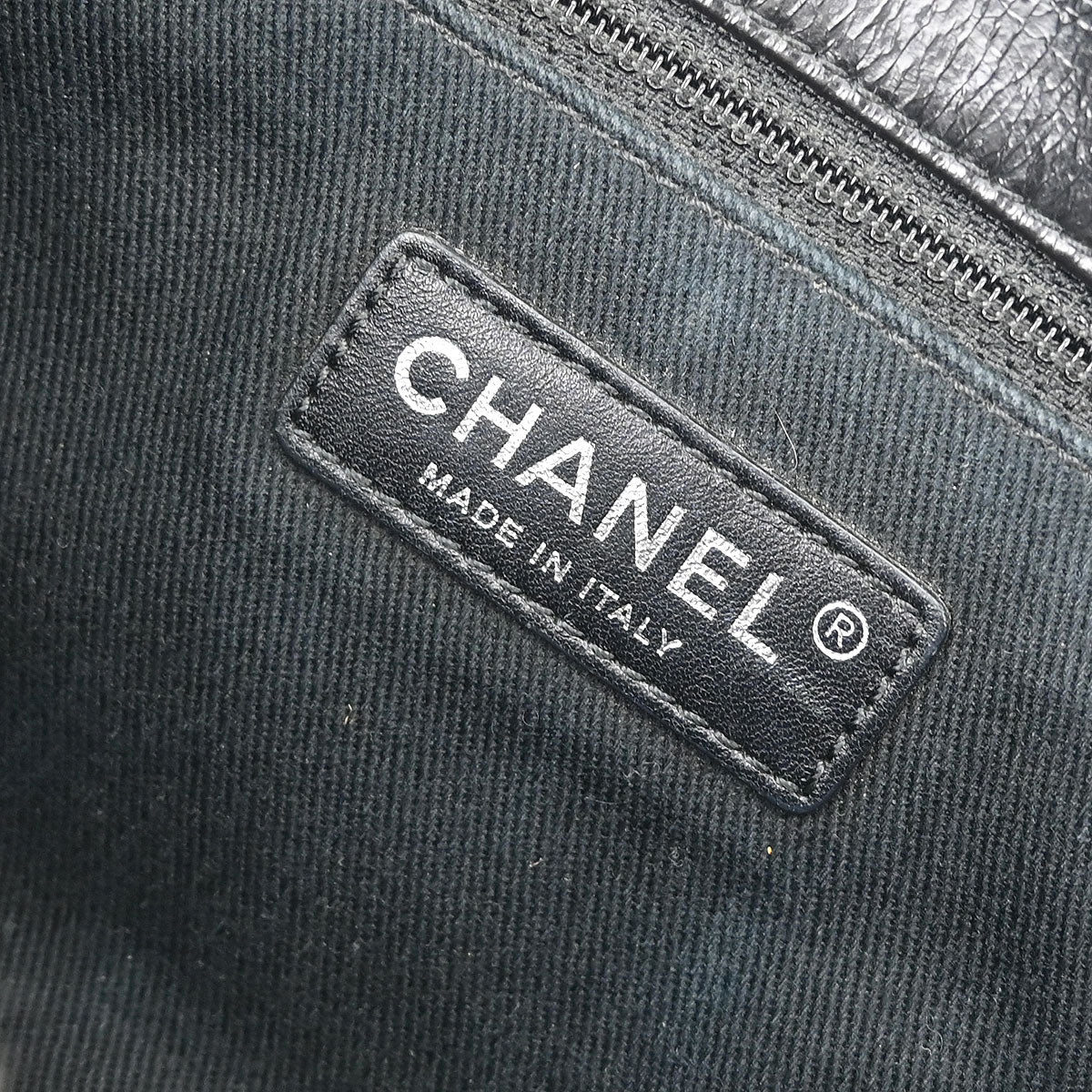 Chanel 2014 Black Calfskin Icon Shoulder Bag