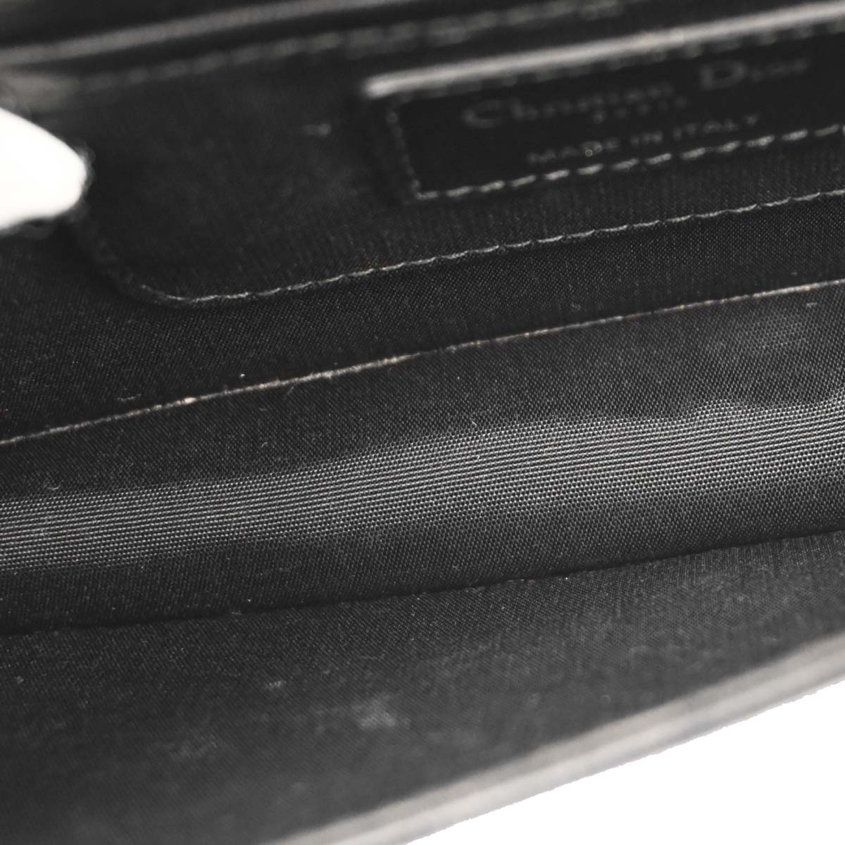 Christian Dior 2014 Black Lambskin Lady Dior Cannage Shoulder