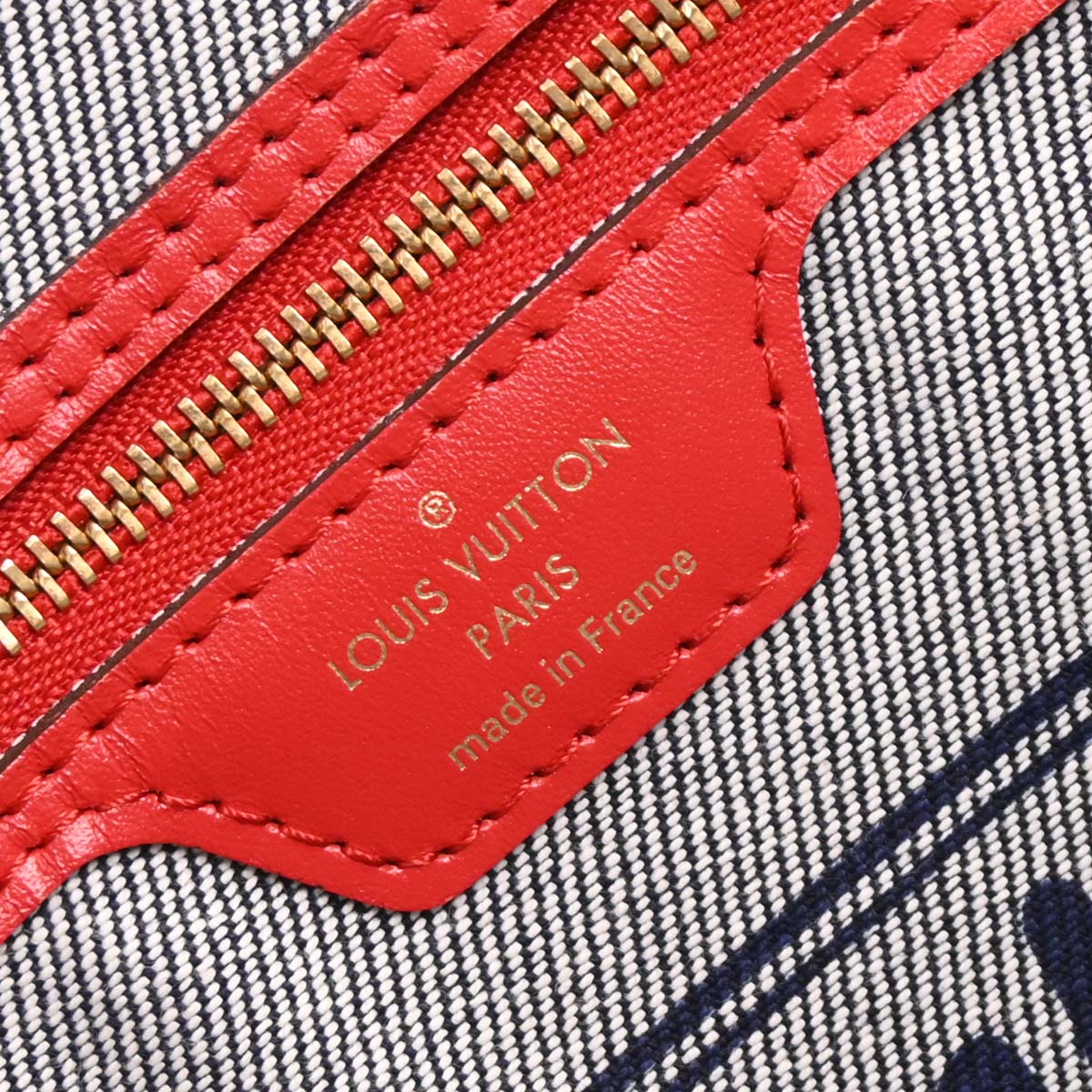 Louis Vuitton 2019 Monogram Denim Neverfull MM Shoulder Tote Bag M44981