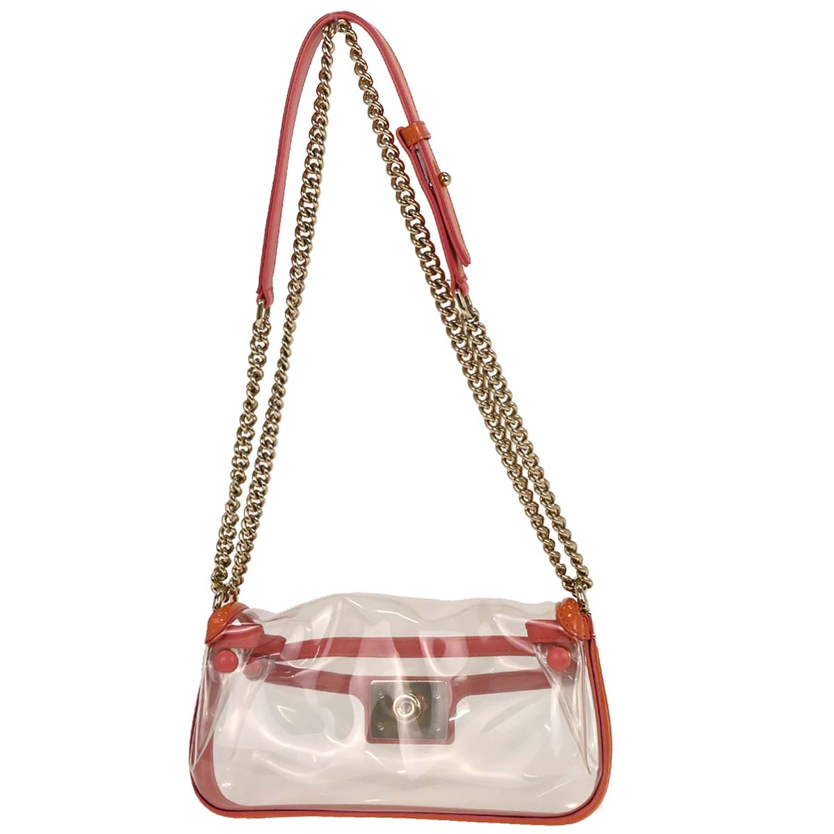 Boy Chanel Clear Pink PVC Patent leather Shoulder Bag