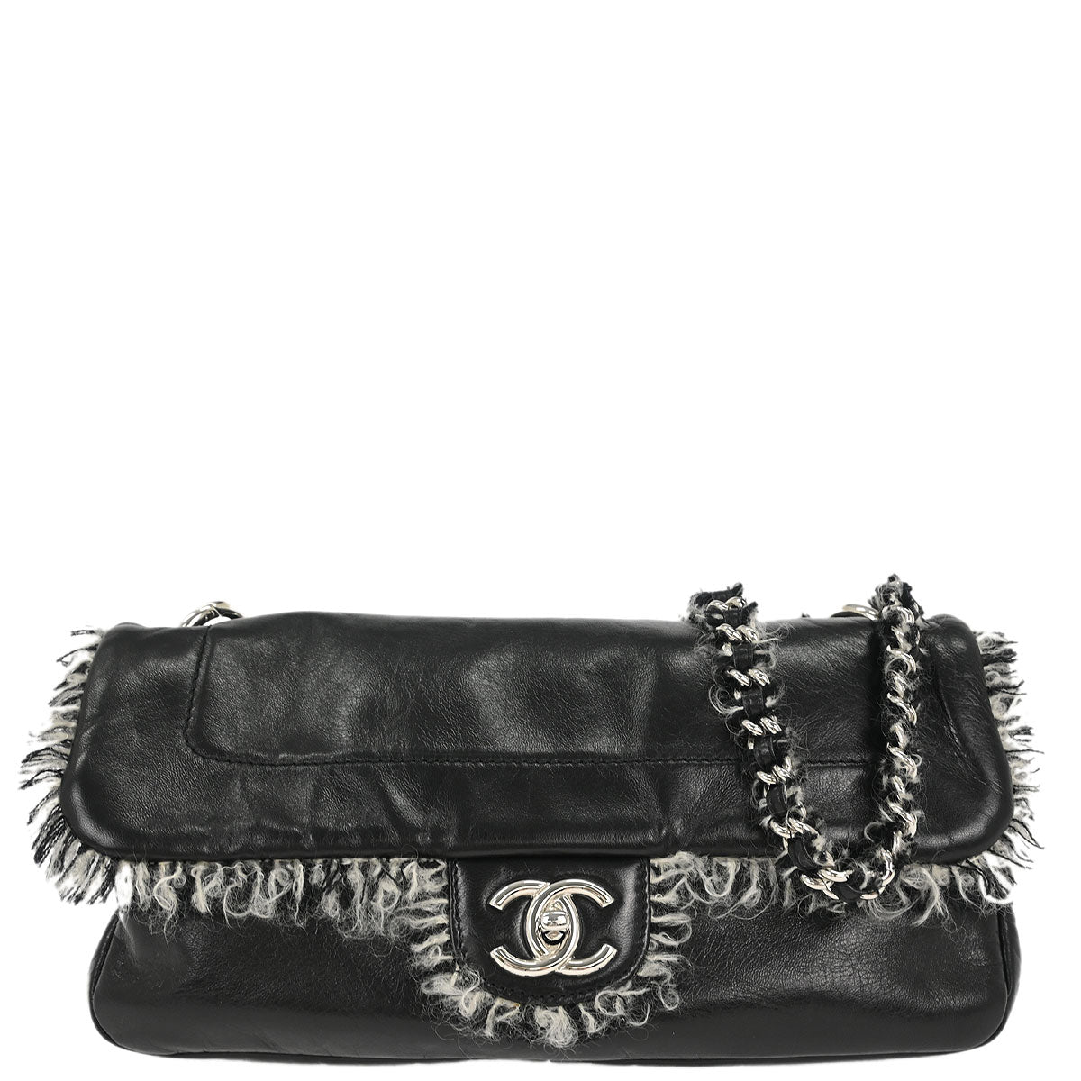 Chanel 2010-2011 Black Lambskin Shoulder Bag