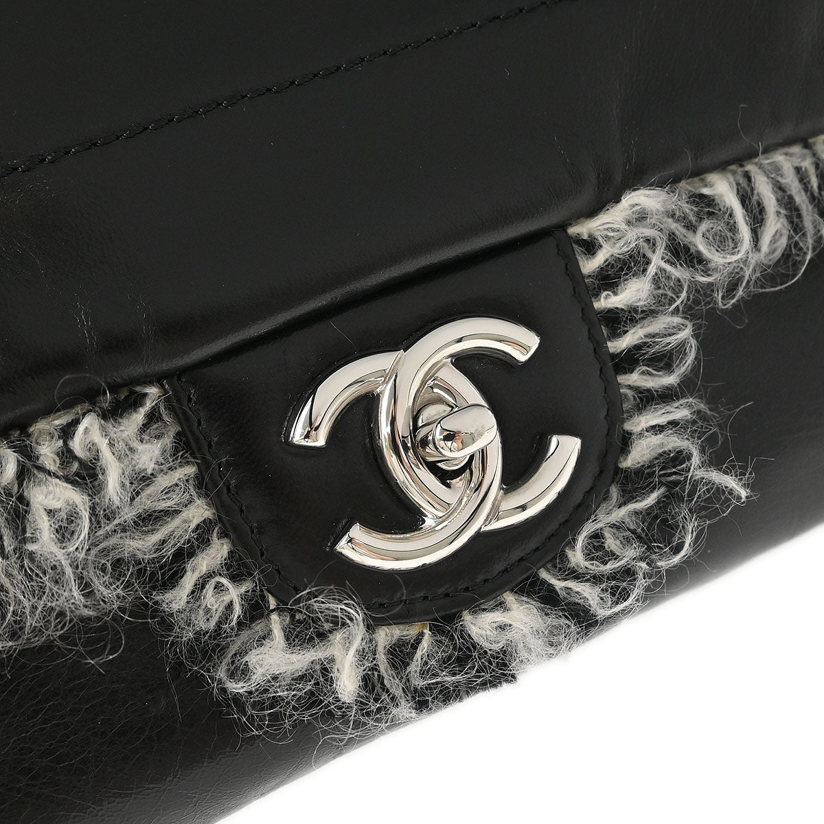 Chanel 2010-2011 Black Lambskin Shoulder Bag