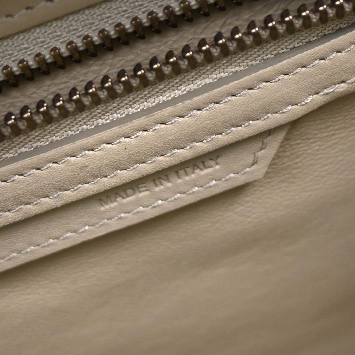 Celine Beige Leather Micro Luggage Tote Bag