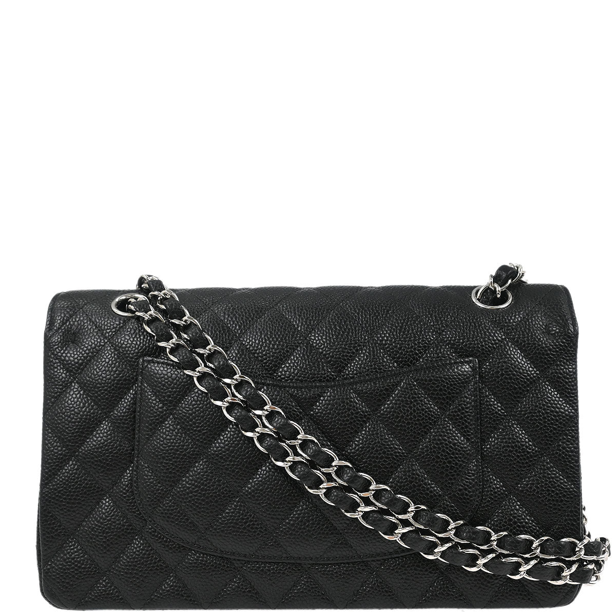 Chanel Black Caviar Medium Classic Double Flap Shoulder Bag