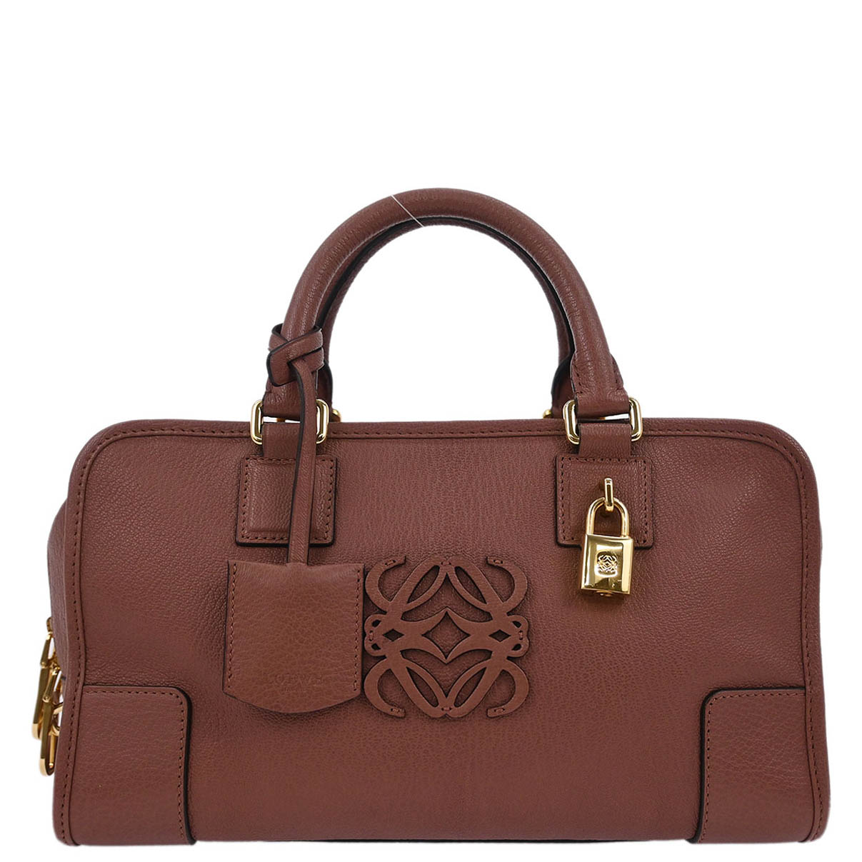 Loewe Brown Leather Amazona 28 Handbag