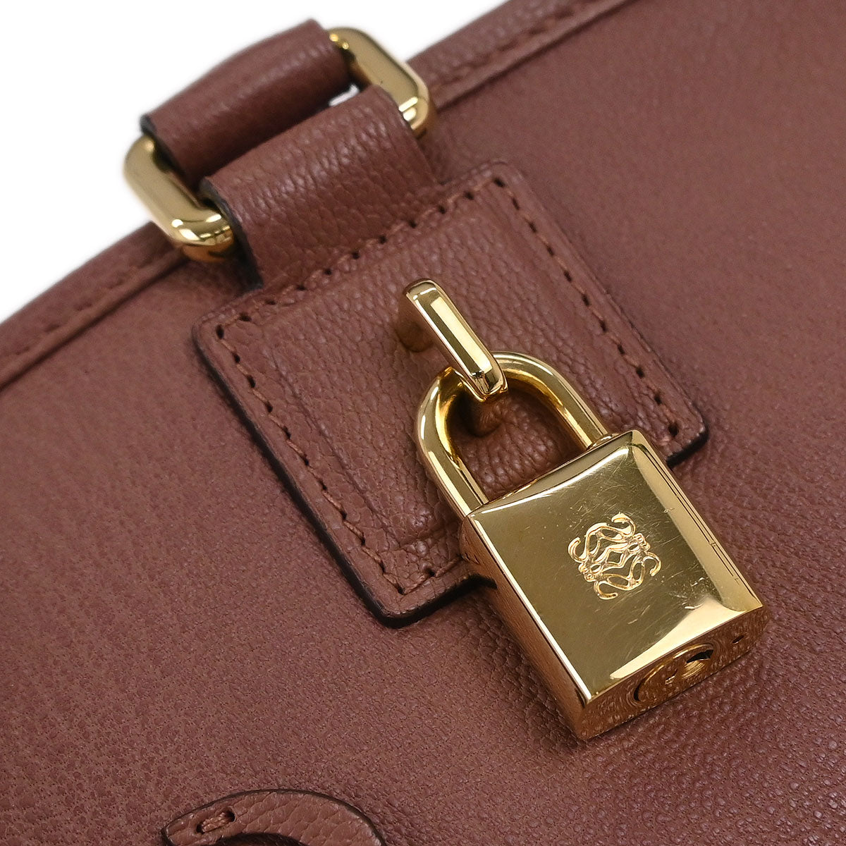 Loewe Brown Leather Amazona 28 Handbag