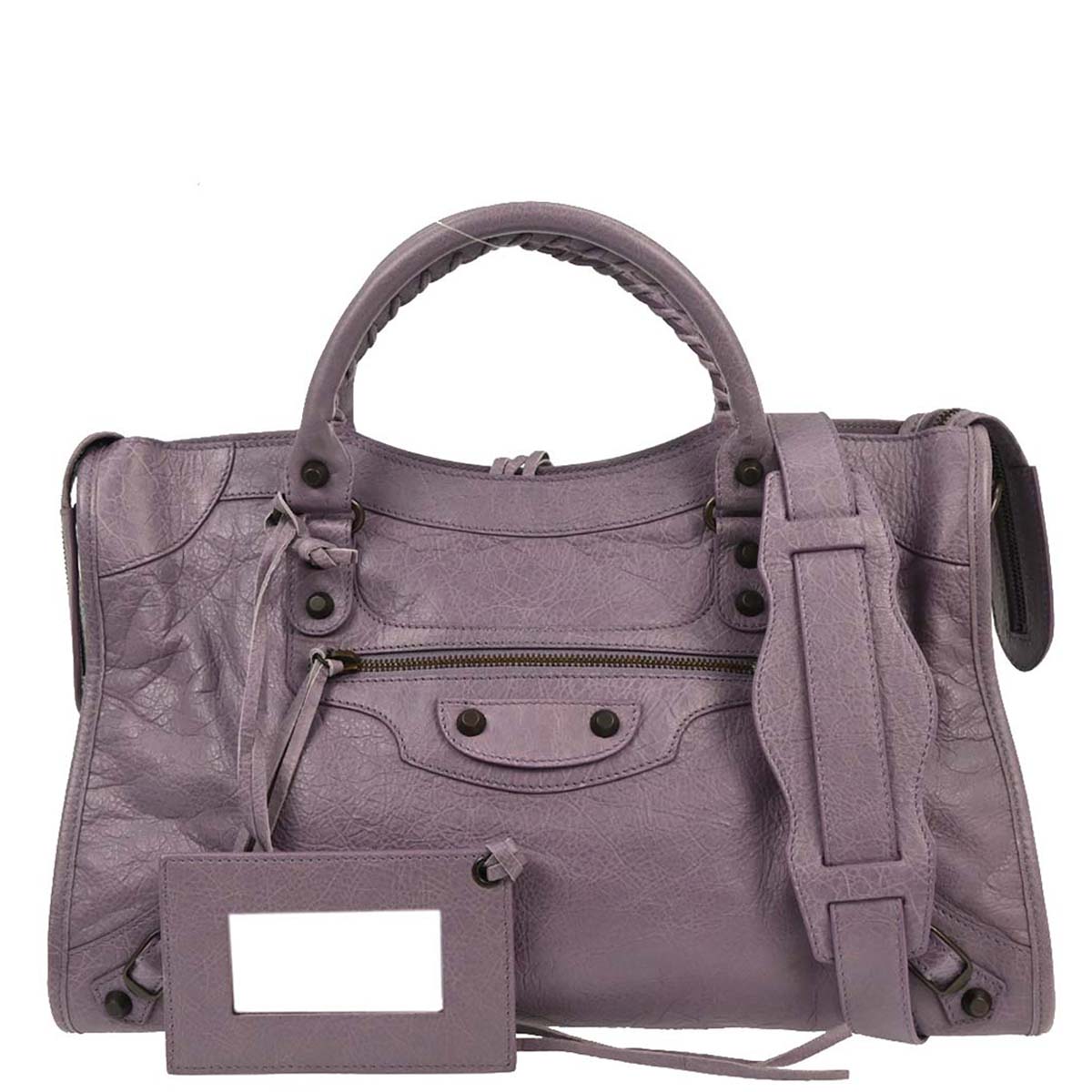 Balenciaga Purple The City Handbag