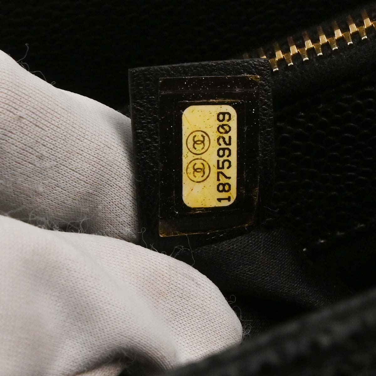 Chanel Black Caviar Grand Shopping Tote GST Chain Handbag
