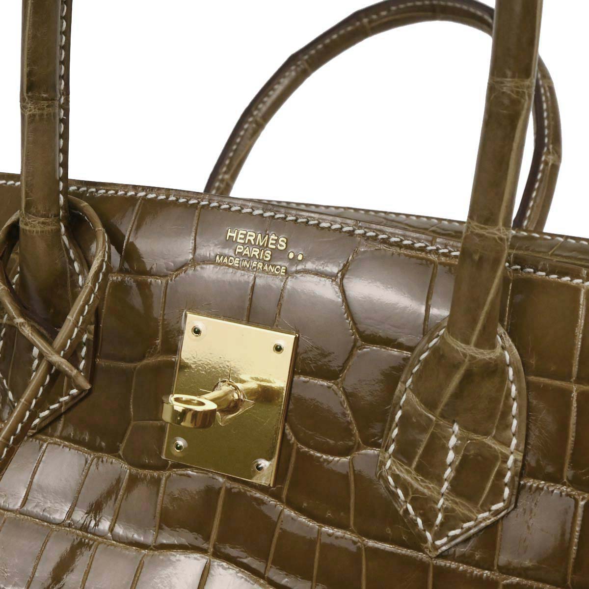 Hermes * Ficelle Niloticus Birkin 30 Handbag