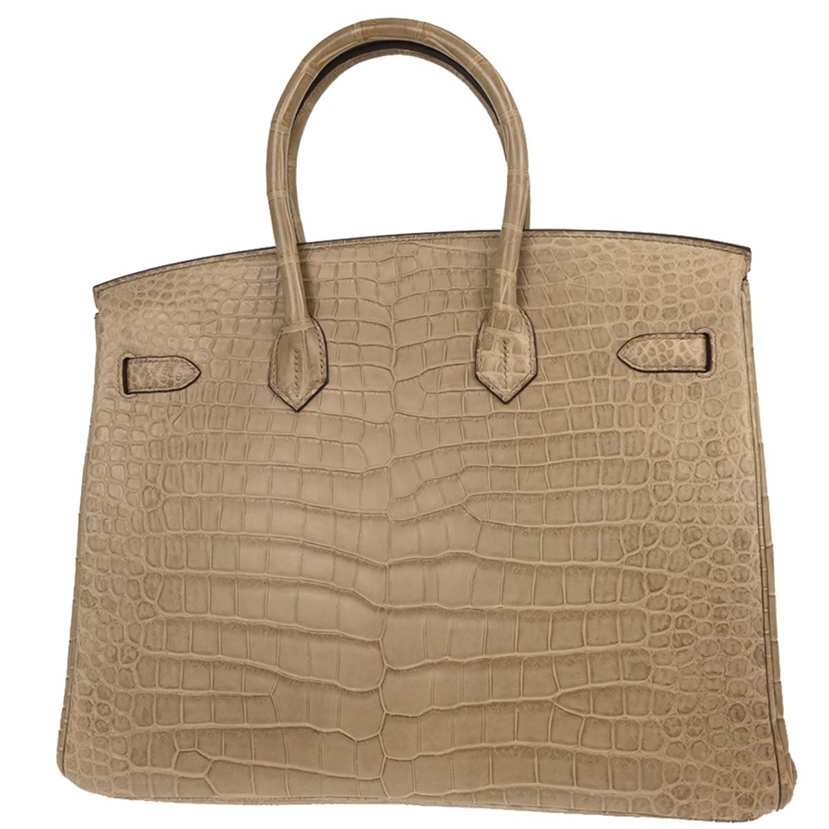 Hermes * Poussiere Mattporosus Birkin 35 Handbag