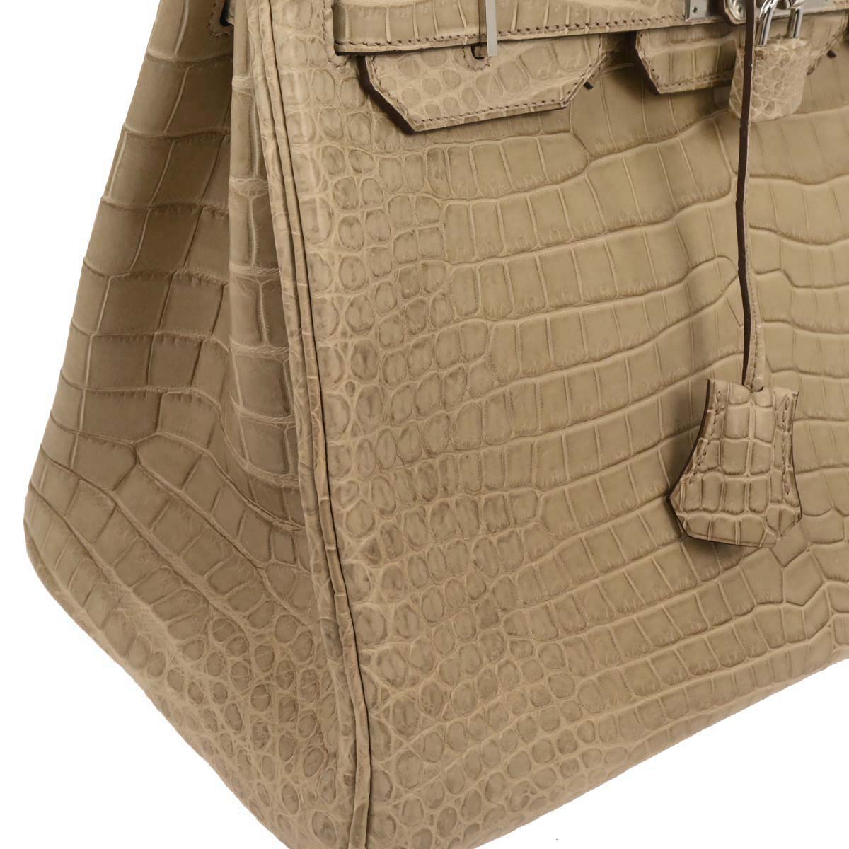 Hermes * Poussiere Mattporosus Birkin 35 Handbag