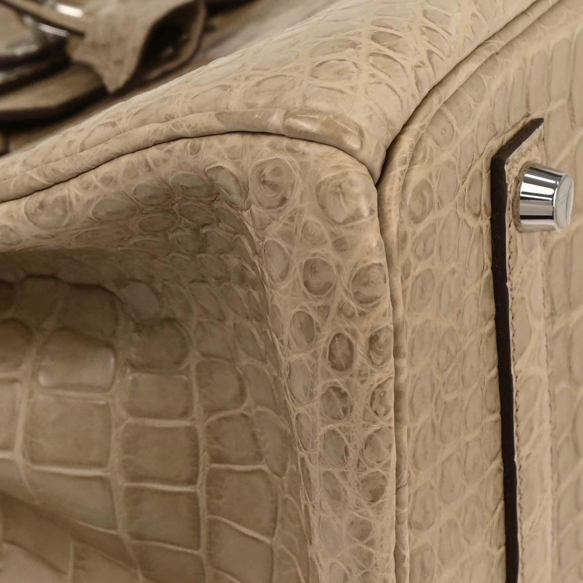 Hermes * Poussiere Mattporosus Birkin 35 Handbag