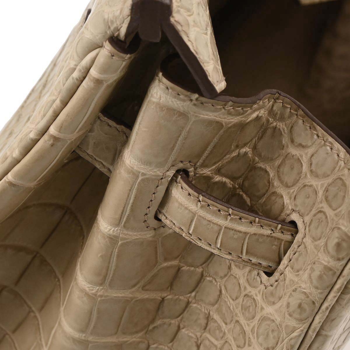 Hermes * Poussiere Mattporosus Birkin 35 Handbag