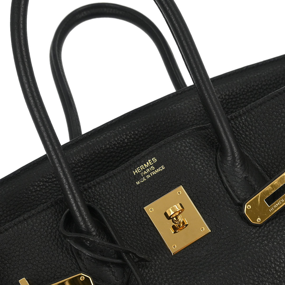 Hermes Black Togo Birkin 35 Handbag