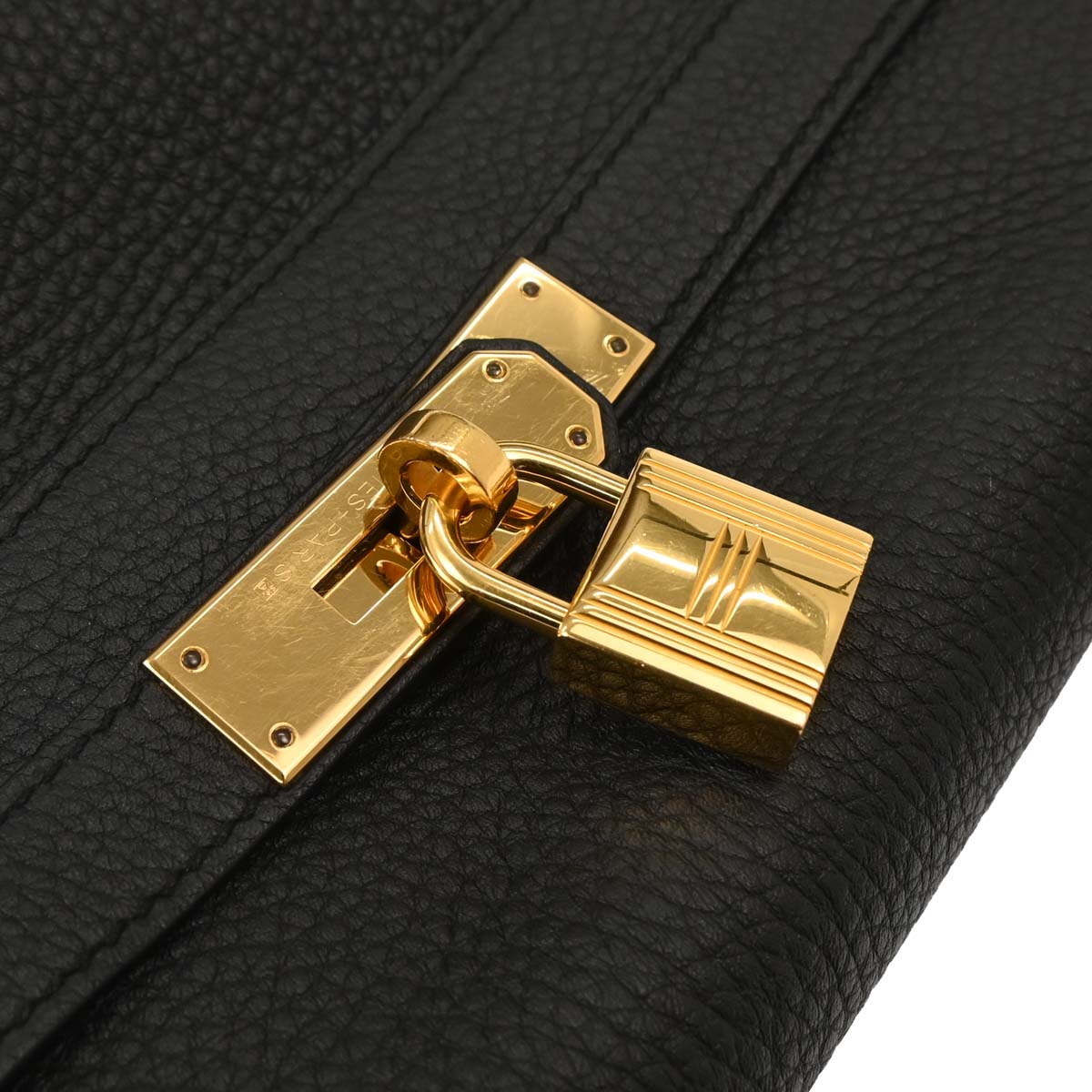 Hermes Black Togo Kelly 35 Retourne 2way Shoulder Handbag