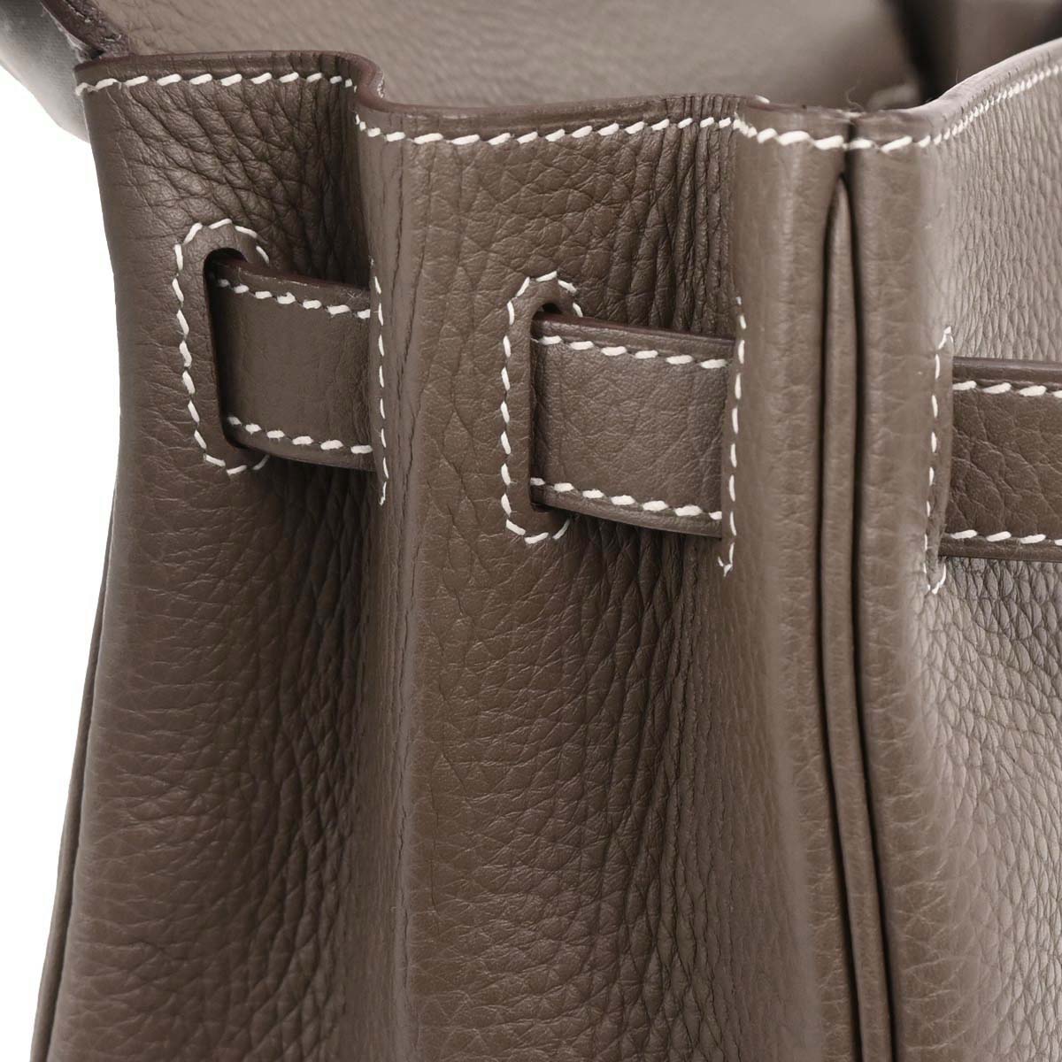 Hermes Etoupe Taurillon Clemence Kelly 32 Retourne 2way Shoulder Handbag