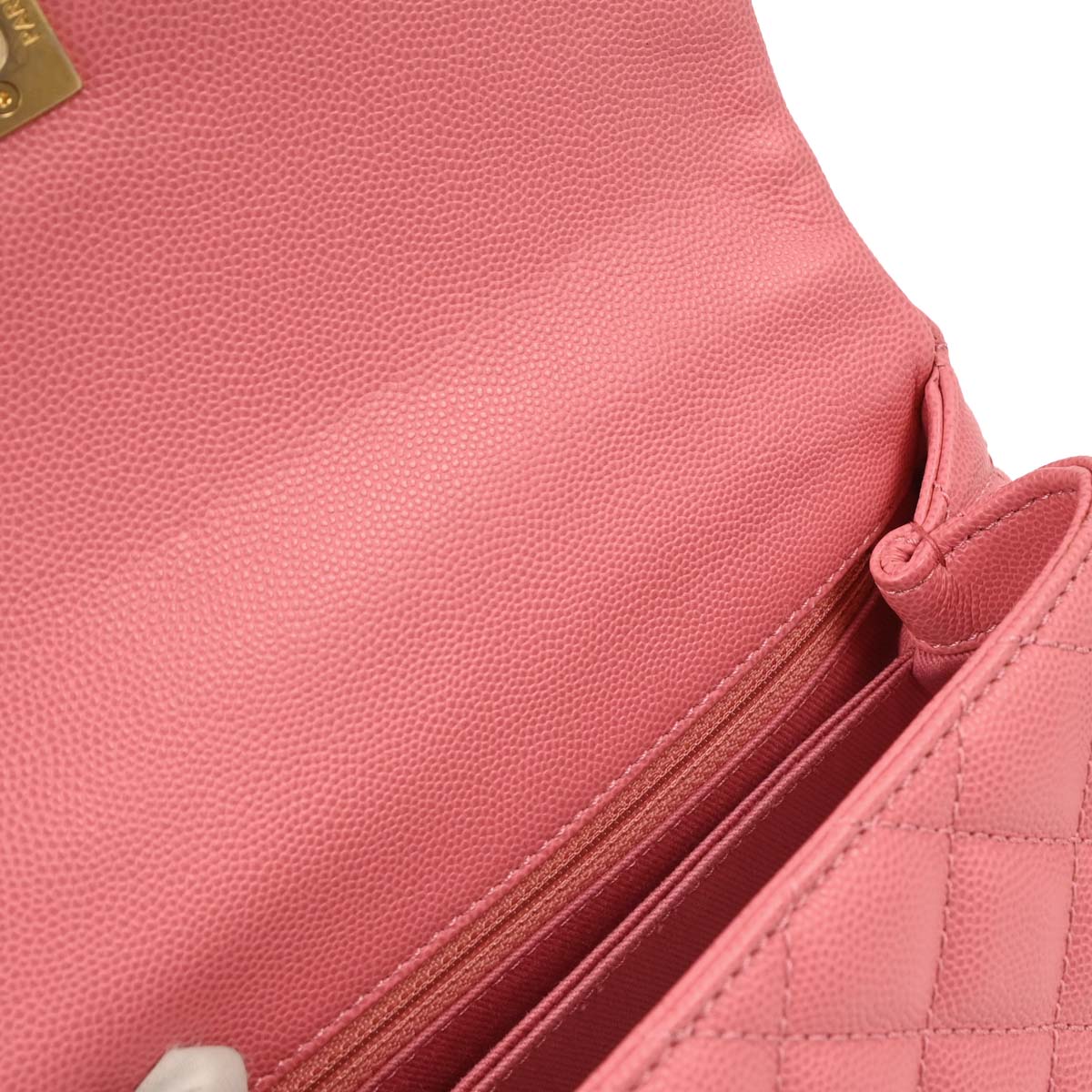 Chanel 2019 Pink Caviar Coco Handle XS 2way Shoulder Handbag