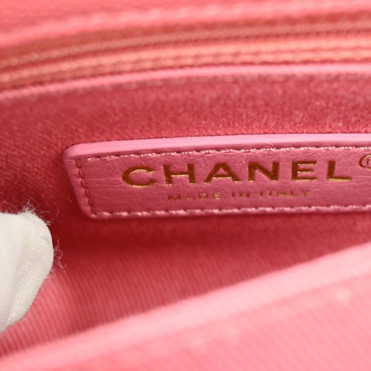 Chanel 2019 Pink Caviar Coco Handle XS 2way Shoulder Handbag