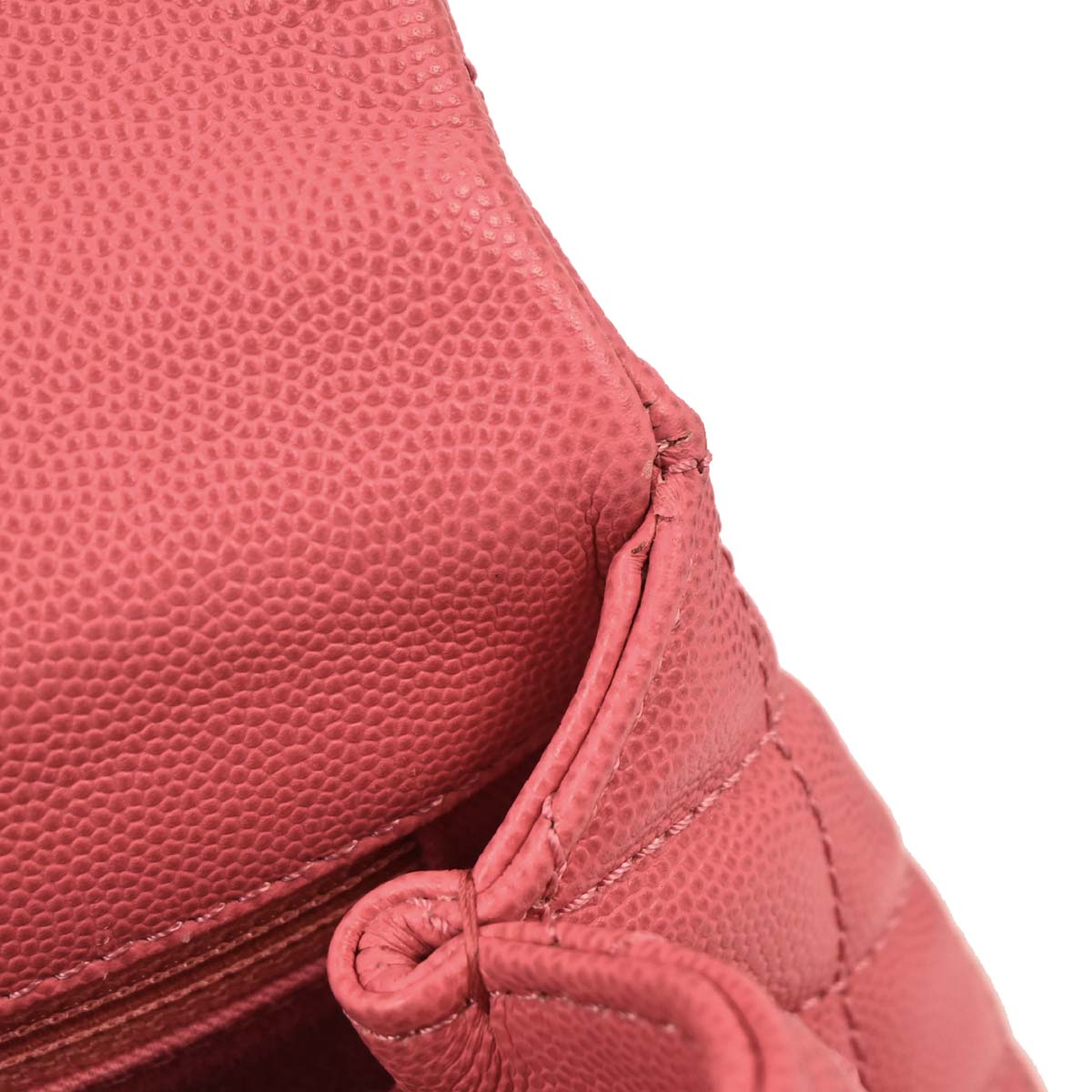 Chanel 2019 Pink Caviar Coco Handle XS 2way Shoulder Handbag