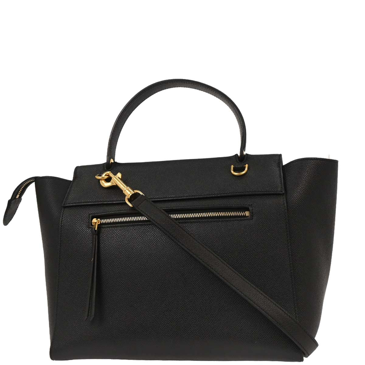 Celine Black Belt Bag 2way Shoulder Handbag