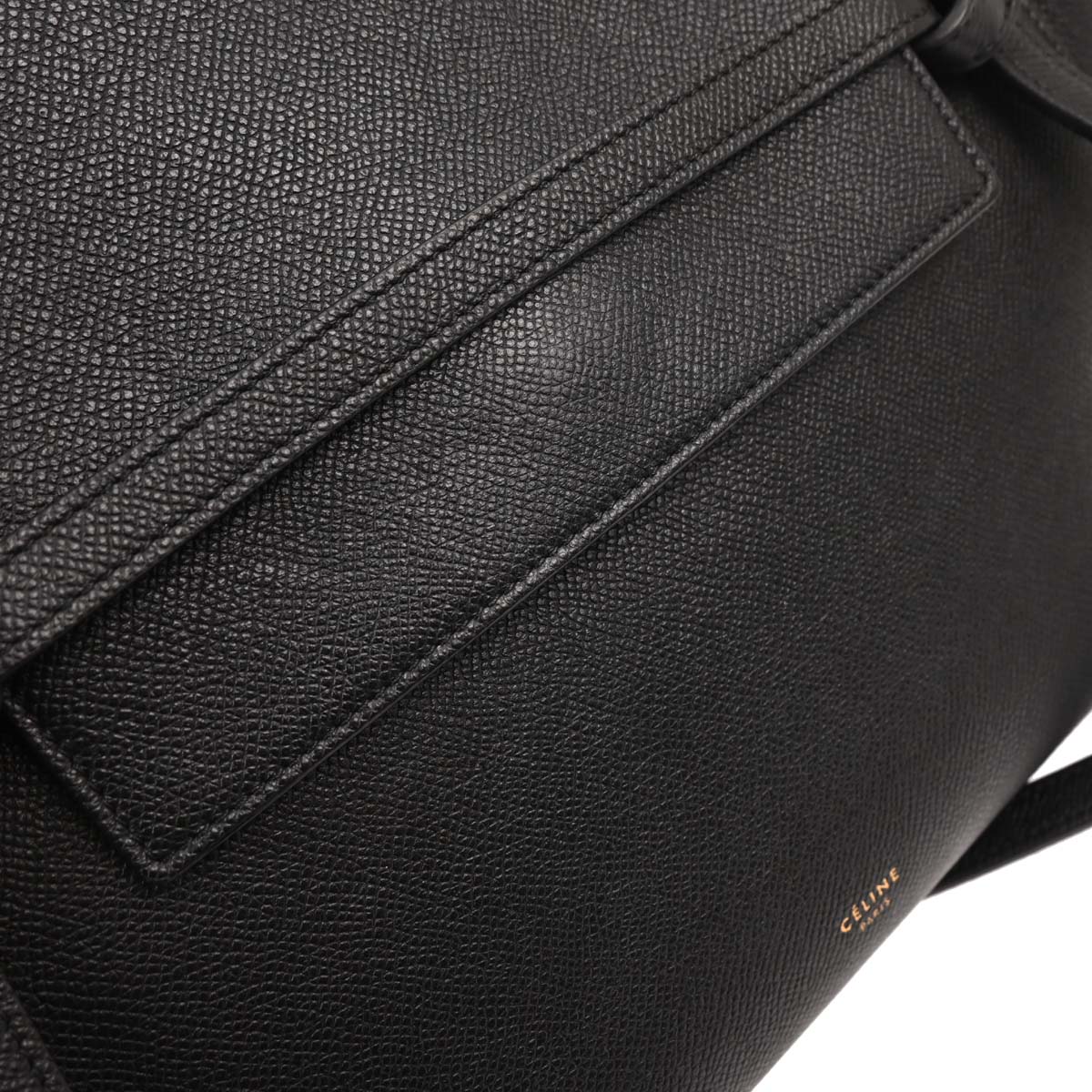 Celine Black Belt Bag 2way Shoulder Handbag