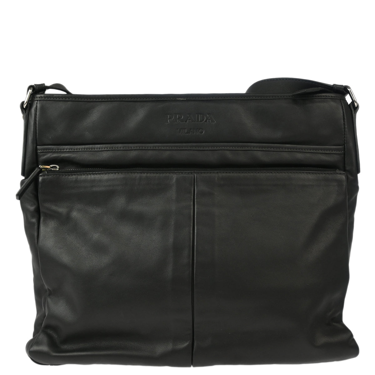 Prada Black Leather Shoulder Bag