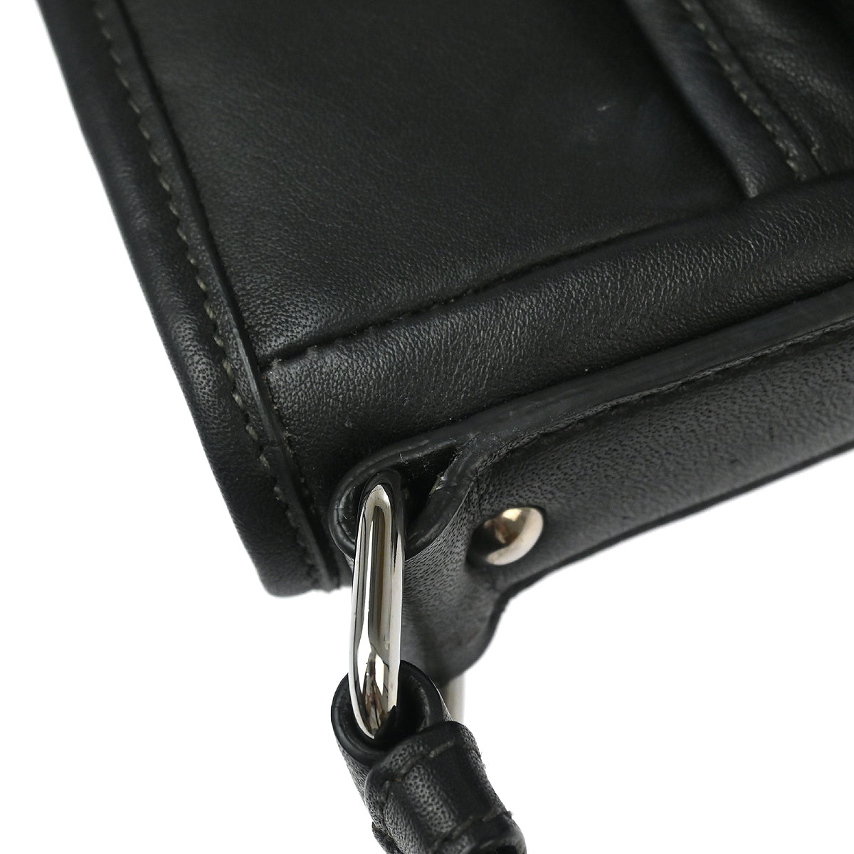 Prada Black Leather Shoulder Bag