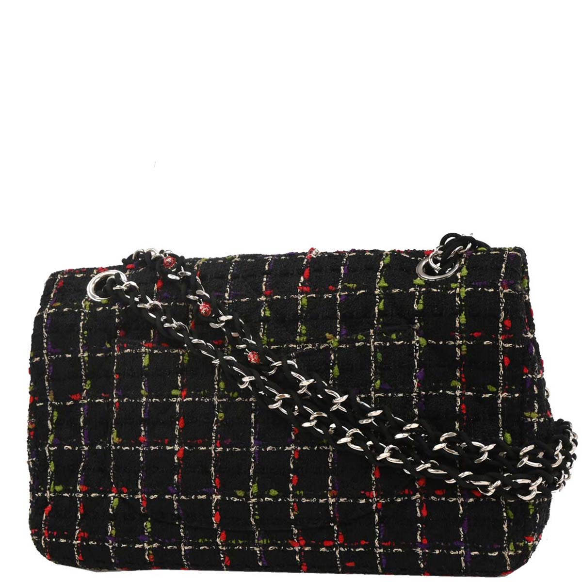 Chanel Black Tweed Ladybug Shoulder Bag