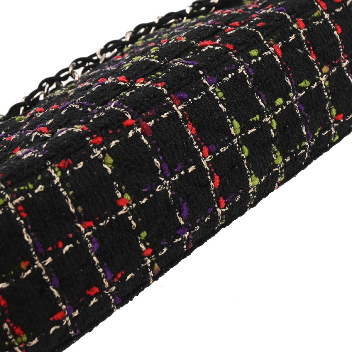 Chanel Black Tweed Ladybug Shoulder Bag